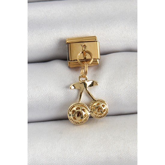 316L Çelik Sallantılı Zirkon Taşlı Fiyonk Model Gold Renk Nomination C316L Çelik Sallantılı Kiraz Model Gold Renk Nomination Charm 316L Çelik Sallantılı Zirkon Taşlı Fiyonk Model Gold Renk Nomination C316L Çelik Sallantılı Kiraz Model Gold Renk Nomination Charm