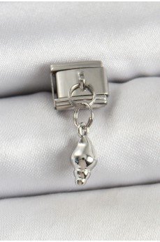 316L Çelik Sallantılı Deniz Kabuğu Model Gümüş Renk Nomination Charm 316L Çelik Sallantılı Deniz Kabuğu Model Gümüş Renk Nomination Charm