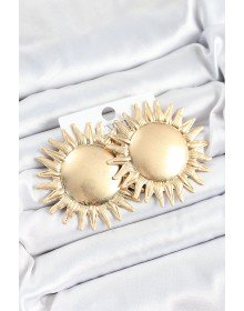 Pirinç Güneş Model Gold Renk Kadın Küpe
