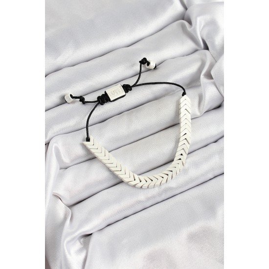 Pirinç Asansörlü Beyaz Juju Kadın Bileklik Pirinç Asansörlü Beyaz Juju Kadın Bileklik