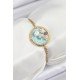 316L Çelik Zincir Turkuaz Mineli Sanatsal Portre İnci Detaylı Çiçek Model Gold Renk Kadın Bileklik 316L Çelik Zincir Turkuaz Mineli Sanatsal Portre İnci Detaylı Çiçek Model Gold Renk Kadın Bileklik