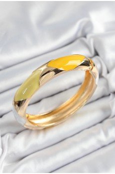 Pirinç Beyaz Yeşil Sarı Mineli Baklava Model Gold Renk Kadın Kelepçe Pirinç Beyaz Yeşil Sarı Mineli Baklava Model Gold Renk Kadın Kelepçe