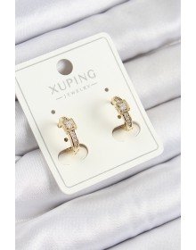 Xuping Zirkon Taşlı Kemer Model Gold Renk Kadın Küpe