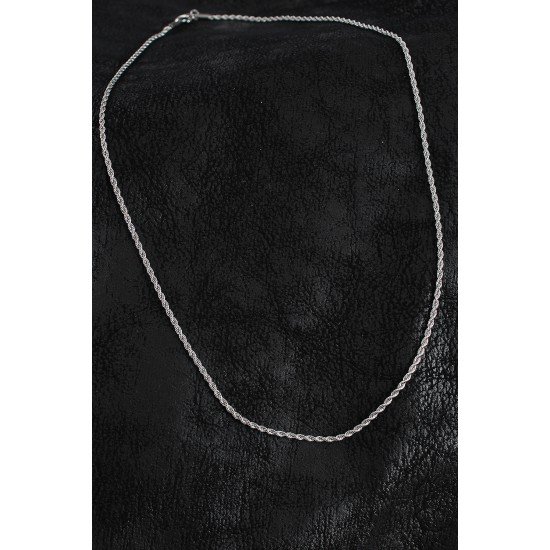 316L Çelik Halat Zincir Model Gümüş Renk Erkek Kolye 316L Çelik Halat Zincir Model Gümüş Renk Erkek Kolye