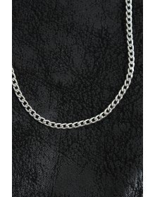 316L Çelik İnce Klasik Zincir Model Gümüş Renk Erkek Kolye