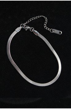 316L Çelik İtalyan Model Gümüş Renk Erkek Bileklik