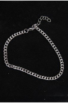 316L Çelik İnce Klasik Model Gümüş Renk Erkek Bileklik