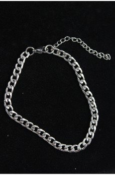 316L Çelik Klasik Model Gümüş Renk Erkek Bileklik