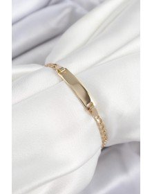 Pirinç Dikdörtgen Model Gold Renk Xuping Bebek Künyesi