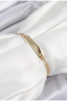 Pirinç Dikdörtgen Model Gold Renk Xuping Bebek Künyesi