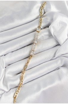 Xuping Pirinç Parçalı Su Yolu Model Gold Renk Kadın Bileklik Xuping Pirinç Parçalı Su Yolu Model Gold Renk Kadın Bileklik