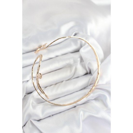 Pirinç Yılan Model Gold Renk Kadın Pazu Bileklik Pirinç Yılan Model Gold Renk Kadın Pazu Bileklik