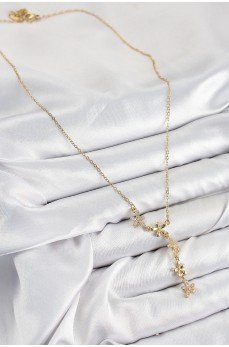 316L Çelik Zirkon Taşlı Çiçek Model Gold Renk Kadın Kolye 316L Çelik Zirkon Taşlı Çiçek Model Gold Renk Kadın Kolye