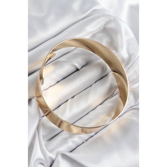 Pirinç Sarmal Model Gold Renk Pazu Bileklik Pirinç Sarmal Model Gold Renk Pazu Bileklik