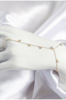 Pirinç Zirkon Taşlı Sallantılı Model Gold Renk Kadın Şahmeran