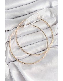 Pirinç Halka Model Gold Renk Kadın Küpe