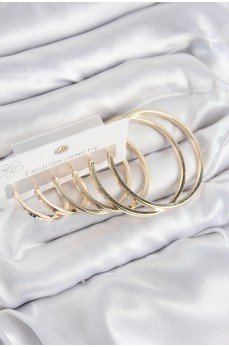 Pirinç Halka Model Gold Renk Kadın Set Küpe Pirinç Halka Model Gold Renk Kadın Set Küpe