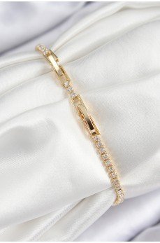 Pirinç Zirkon Taşlı Kuğu Model Gold Renk Kadın Bileklik Pirinç Zirkon Taşlı Kuğu Model Gold Renk Kadın Bileklik