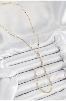 Pirinç Zirkon Taşlı Model Gold Renk Y Kolye Pirinç Zirkon Taşlı Model Gold Renk Y Kolye