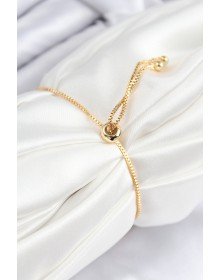 Pirinç Zirkon Taşlı Kelebek Model Gold Renk Asansörlü Kadın Bileklik