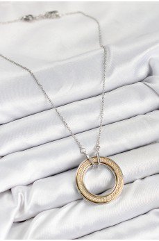 316L Çelik Zirkon Taşlı Dönen Daire Model Gold Ve Gümüş Renk Kadın Kolye 316L Çelik Zirkon Taşlı Dönen Daire Model Gold Ve Gümüş Renk Kadın Kolye