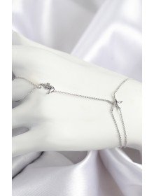 Pirinç Zirkon Taşlı Deniz Atı Ve Yıldız Model Gümüş Renk Şahmeran