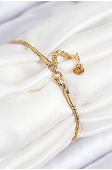 316L Çelik Göz Charm Model Gold Renk Kadın Bileklik