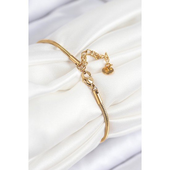 316L Çelik Göz Charm Model Gold Renk Kadın Bileklik 316L Çelik Göz Charm Model Gold Renk Kadın Bileklik