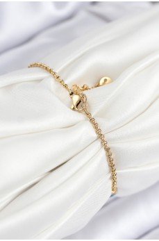 316L Çelik Nazar Boncuğu Model Gold Renk Kadın Bileklik