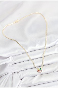 Pirinç Zirkon Taşlı Su Yolu Asorti Çiçek Model Gold Renk Kadın Kolye Pirinç Zirkon Taşlı Su Yolu Asorti Çiçek Model Gold Renk Kadın Kolye