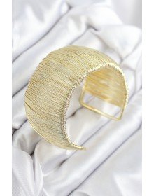 Pirinç Tel Sarma Model Gold Renk Kadın Bileklilk