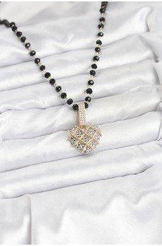 316L Çelik Zincir Kristal Boncuklu Kalpli Kadın Kolye 316L Çelik Zincir Kristal Boncuklu Kalpli Kadın Kolye