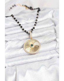 316L Çelik Zincir Kristal Boncuklu Kadın Kolye