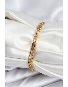 316L Çelik Gold Renk Oval Yazı Yazmaya Uygun Kadın Bileklik