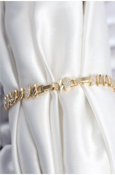 Pirinç VIP Seri Gold Renk Arpa Model Kadın Bileklik Pirinç VIP Seri Gold Renk Arpa Model Kadın Bileklik