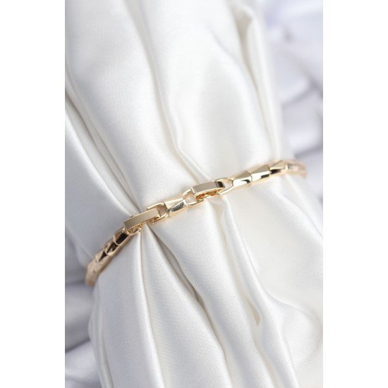 Pirinç VIP Seri Gold Renk Zirkon Taşlı Yıldız Model Kadın Bileklik Pirinç VIP Seri Gold Renk Zirkon Taşlı Yıldız Model Kadın Bileklik