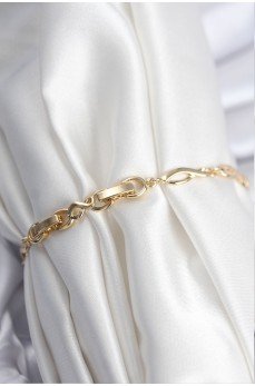 Pirinç VIP Seri Gold Renk Sıralı Damla Model Kadın Bileklik Pirinç VIP Seri Gold Renk Sıralı Damla Model Kadın Bileklik