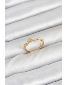 Pirinç Gold Renk Manifest Kadın Yüzük