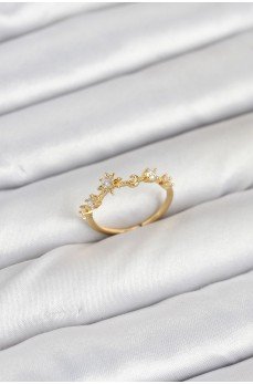 Pirinç Gold Renk Manifest Kadın Yüzük