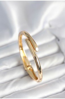 Pirinç Gold Renk Kadın Kelepçe Bileklik