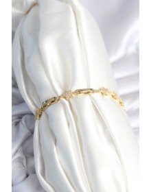 Pirinç Gold Renk Yıldız Model Kadın Bileklik