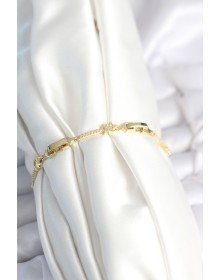 Pirinç Gold Renk Halley Yıldız Model Kadın Bileklik