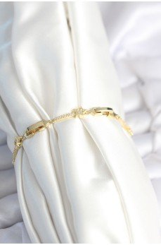 Pirinç Gold Renk Halley Yıldız Model Kadın Bileklik