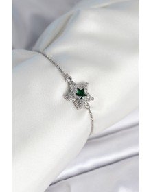 Yıldız Model Asansörlü Gümüş Renk Kadın Bileklik