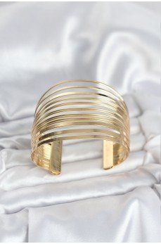 Gold Renk Pirinç Kaburga Model Kadın Bileklik Gold Renk Pirinç Kaburga Model Kadın Bileklik
