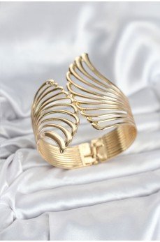 Pirinç Gold Renk Vintage Kadın Bileklik