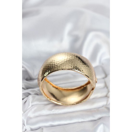 Pirinç Gold Renk Bombeli Vintage Kadın Bileklik