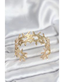 Pirinç Gold Renk Vintage Kadın Bileklik