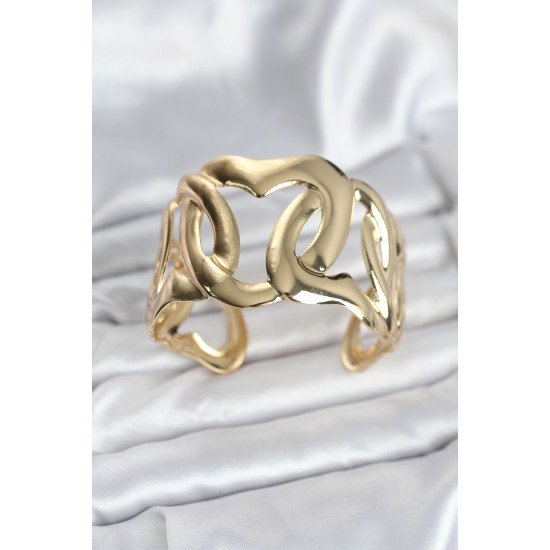 Pirinç Gold Renk Vintage Kadın Bileklik