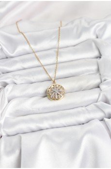 316L Çelik Zincir Gold Renk Zirkon Taşlı Kadın Kolye 316L Çelik Zincir Gold Renk Zirkon Taşlı Kadın Kolye